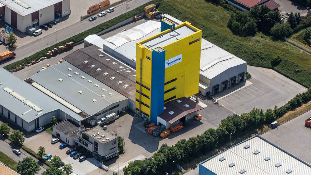 Luftaufnahme SCHAUMANN-Werk Feuchtwangen